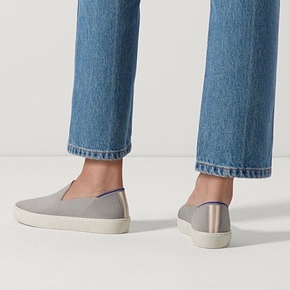 Rothy’s The Original Slip On Sneaker Light Grey 7.5 - Picture 1 of 9